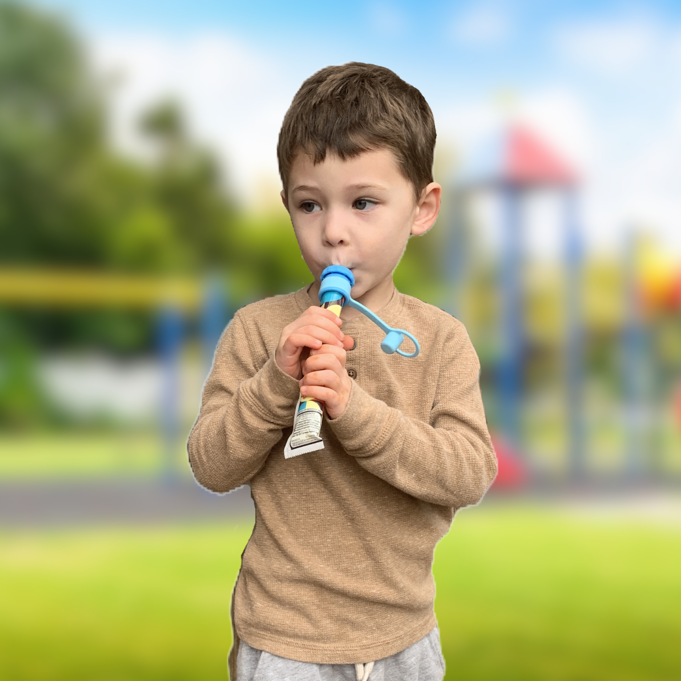 Yogurt Tube Topper by Toppie (2-pack) - for Gogurt, Stoneyfield, Sigigs, and Others | Kids Yogurt Pouch Alternative | BPA free | Dishwasher safe
